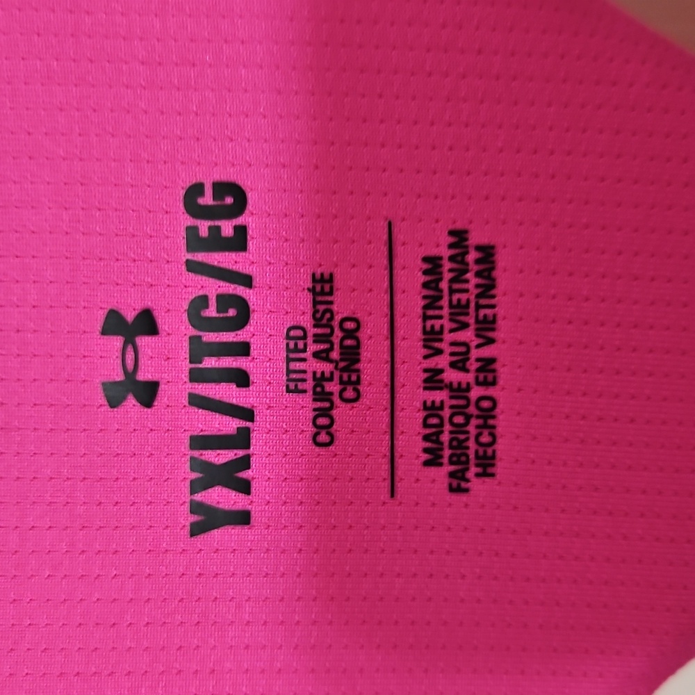 Under Armour Pink Athletic Tank Top Cropped Performance - Picture 2 of 9